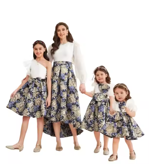 girls flower white dress