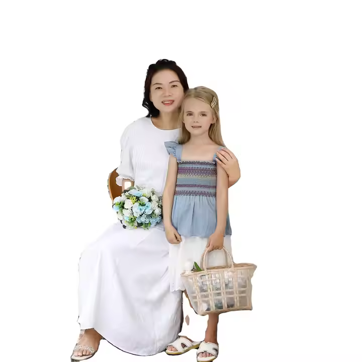 girls flower white dress
