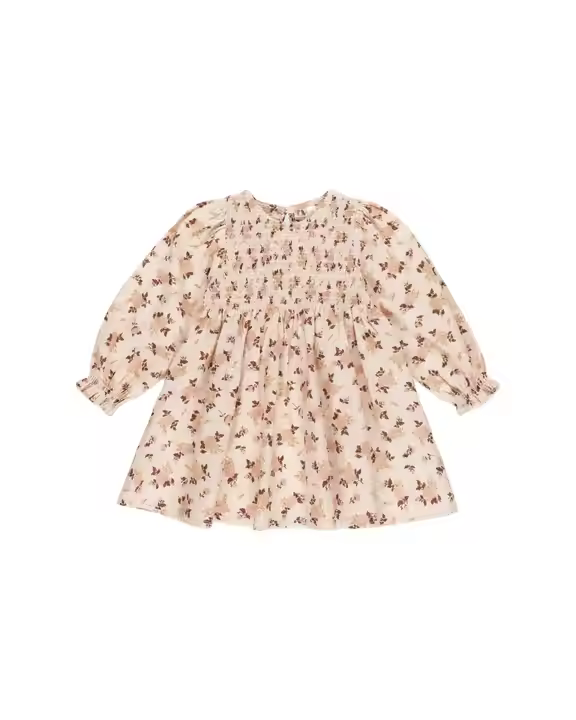 Guangzhou Manufacture Fashion Causal Girl Dress Floral Print Long Sleeve Dresses Baby Girl OEM & ODM