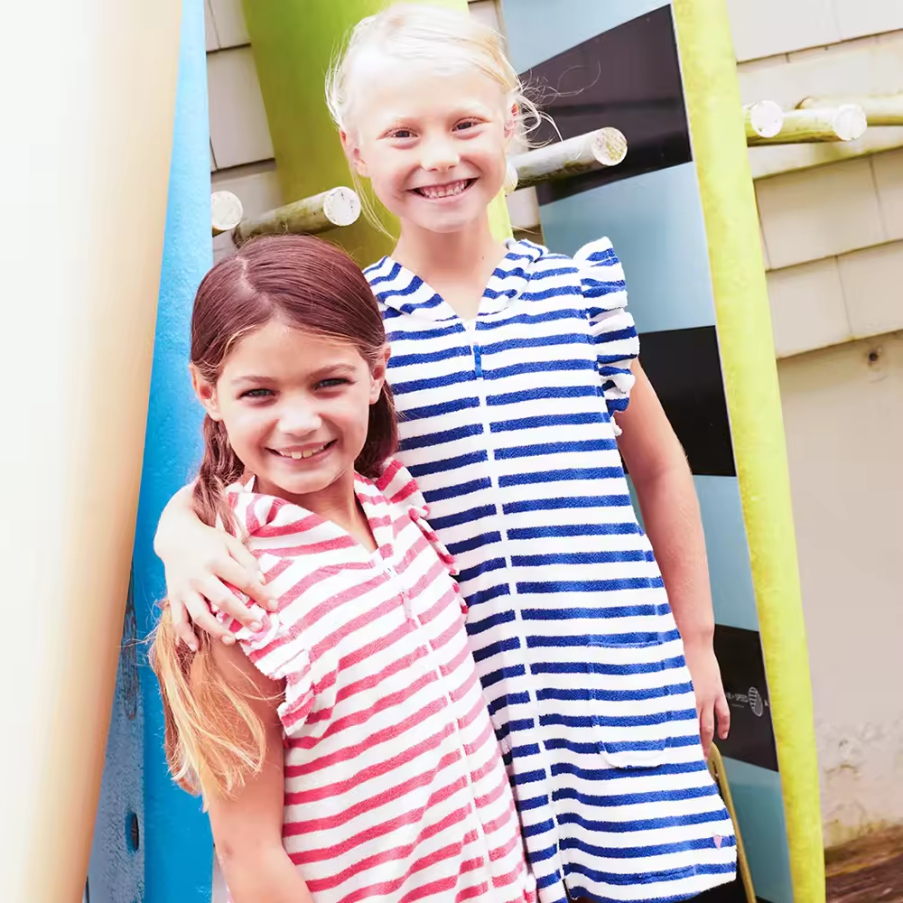 Women's Casual Pink Windproof Sports Trench Jacket Fashion-Style Outerwear Wholesale for Girls' Stripe Coats Outwears