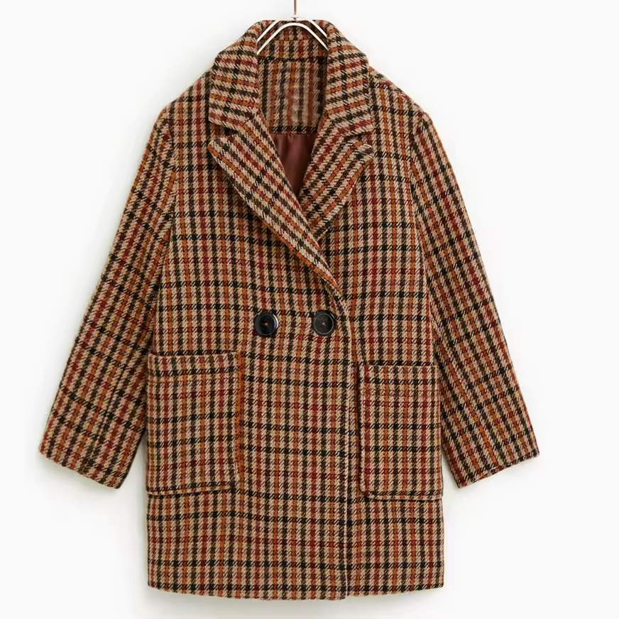 Wholesale Teenage Winter Coats Fashion-Style Long Woolen Clothes with Single Breasted Closure