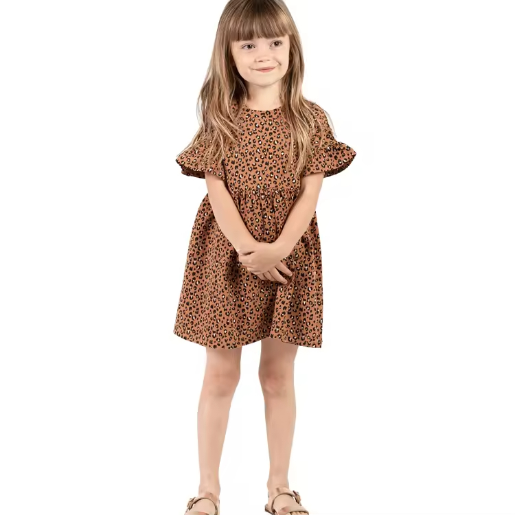 2025 Latest Satin Baby Frock Elegant Royal Blue Girl Party Wear Western Dress Mini Formal for Summer for Children's Wholesale