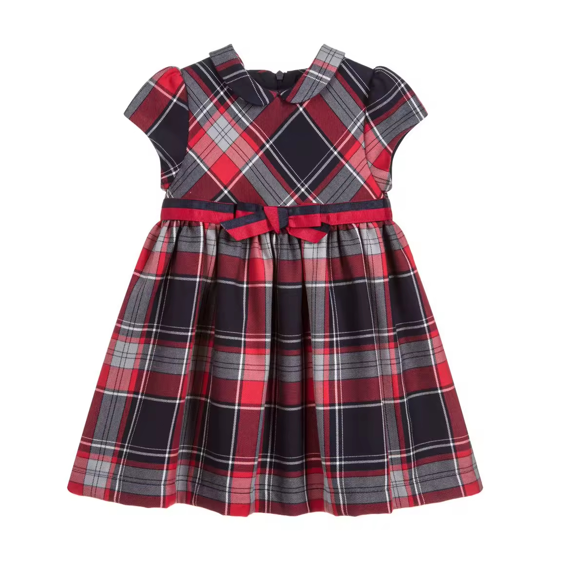 Vintage Spanish Baby Dress for Girls Winter Woven Cotton Popular in Guangzhou Decorated with Bow