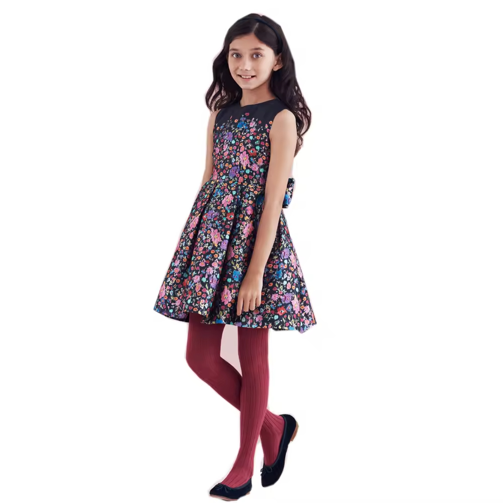 Printing Latest Children Frocks Designs Fashion Girls Flower Dress