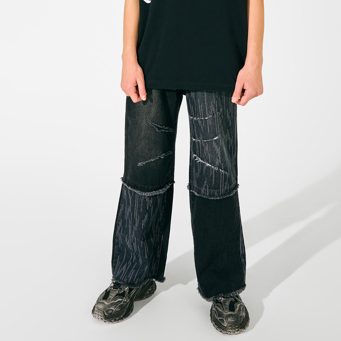 Customized Children's Casual Pants Boys Jeans with Washed Technique Plus Size Jeans for Kids